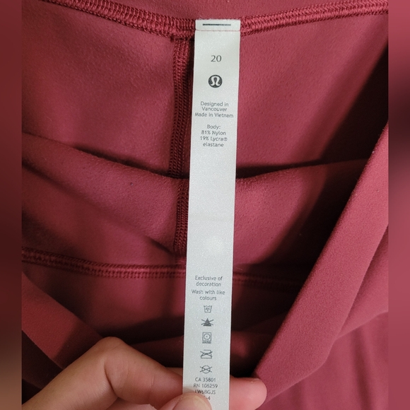 Lululemon Align High-Rise Crop 23", 20 Mulled Wine - Picture 9 of 12